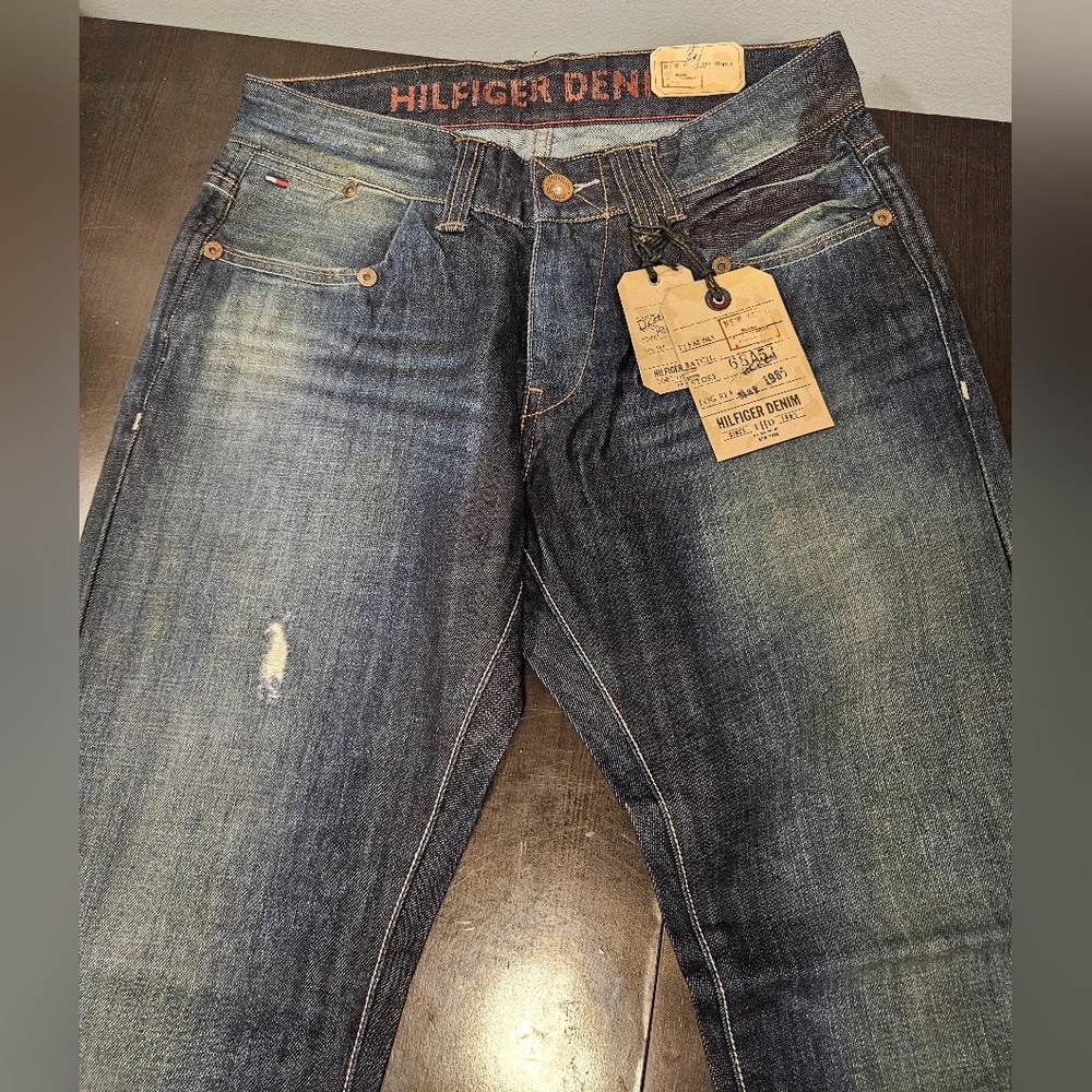 Tommy Hilfiger Men's Relaxed Jeans - Dark Blue Denim